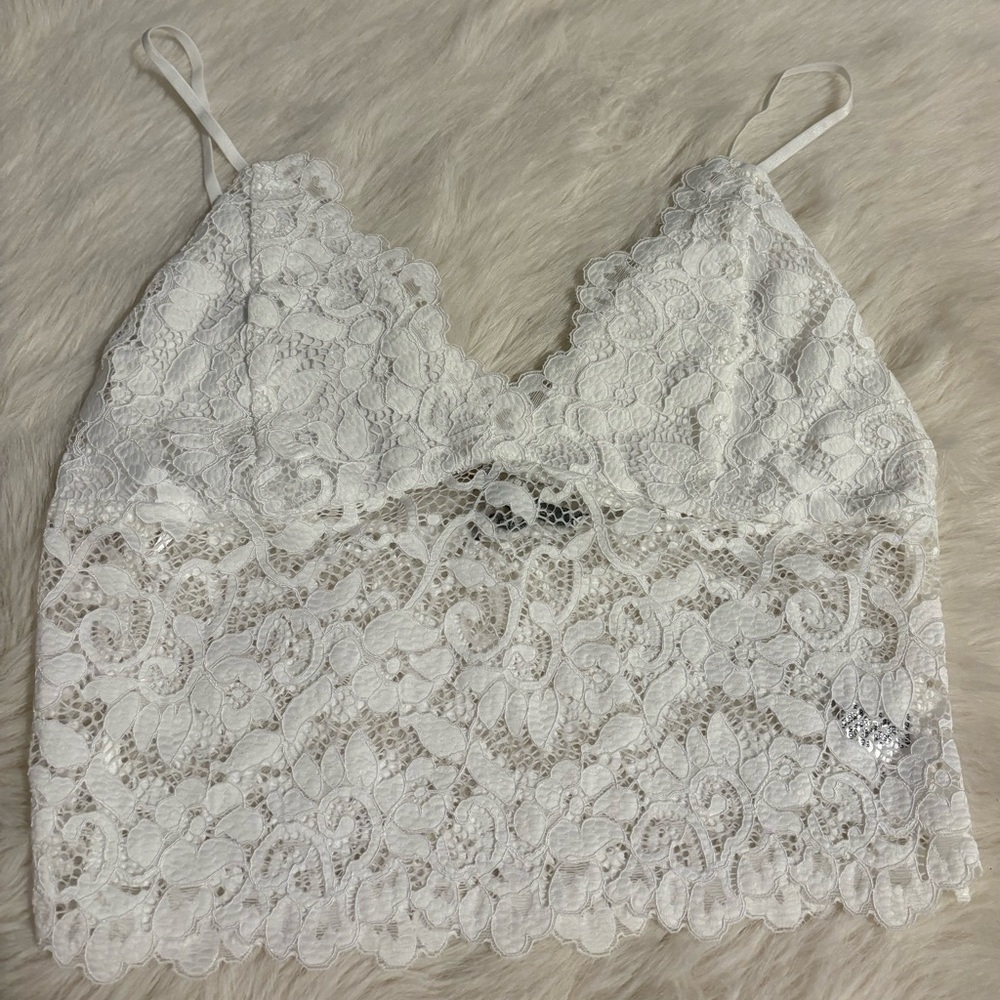 NWOT Love Tree White Lace Bandeau